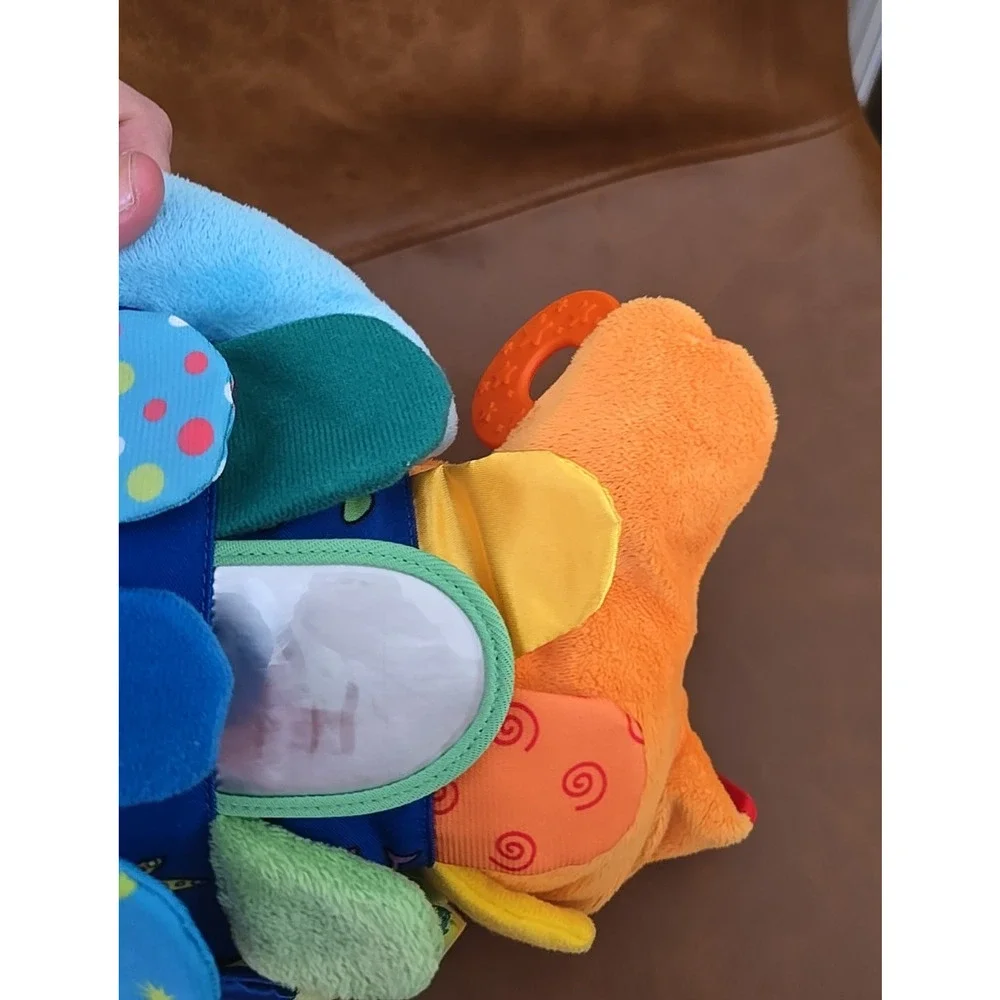 Melissa & Doug Flip Fish Crinkling‎ Squeaking Soft Plush Developmental Baby Toy